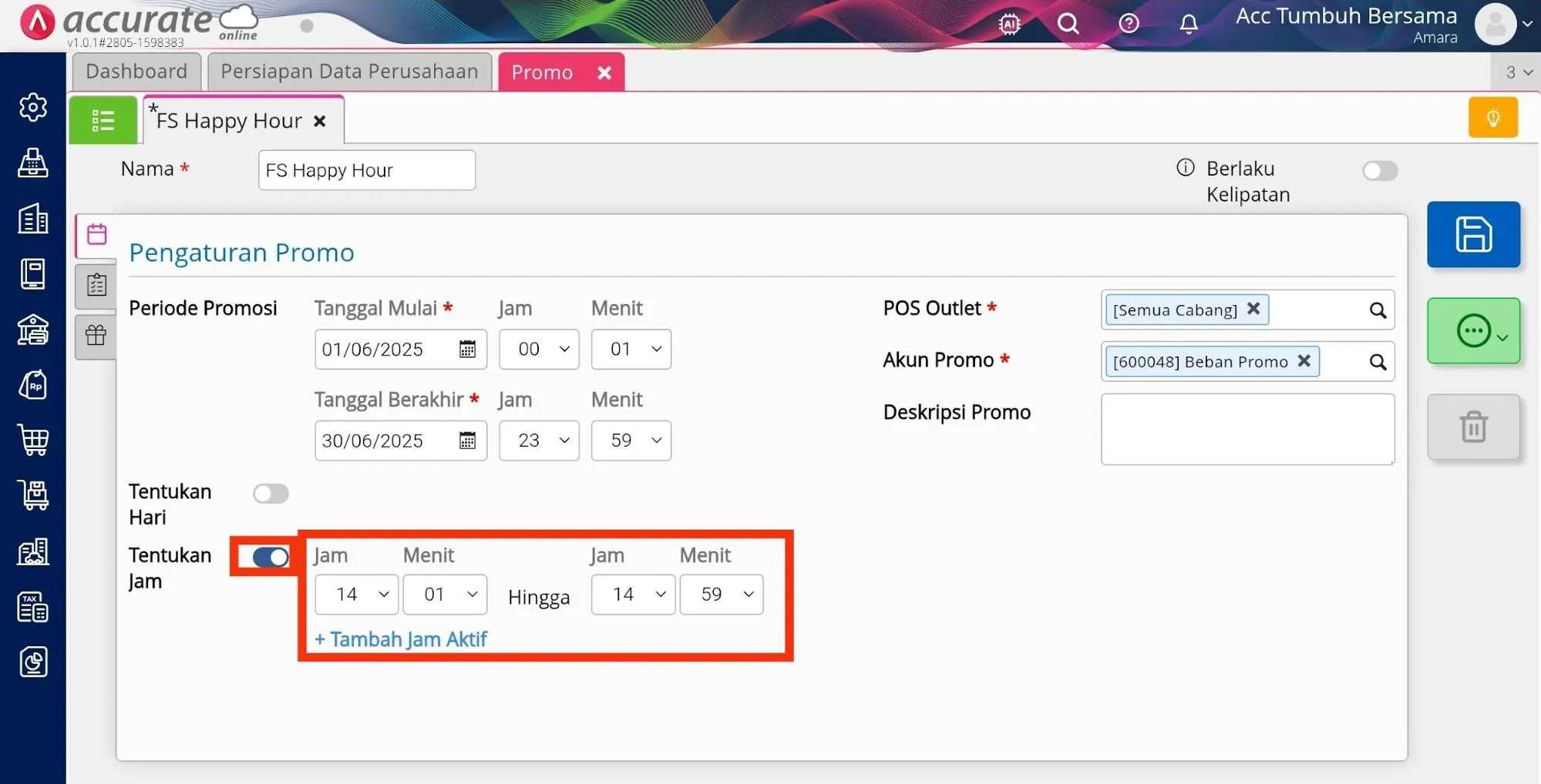 4 Cara membuat promo BOGO pada Accurate POS